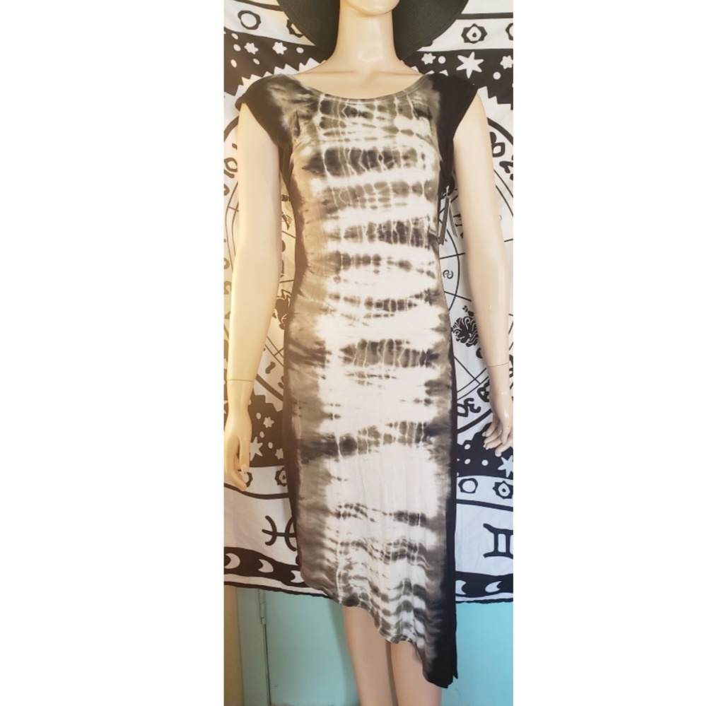 NWT Asymmetrical Tie Dye T-shirt Dress